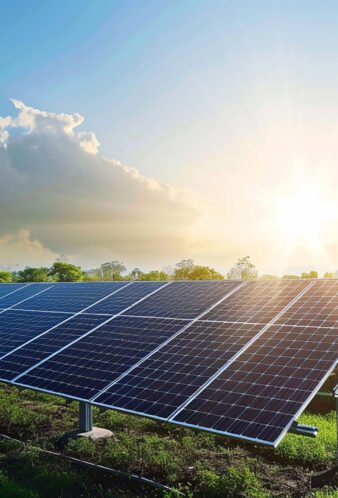 solar-panels-sky-with-sun-them